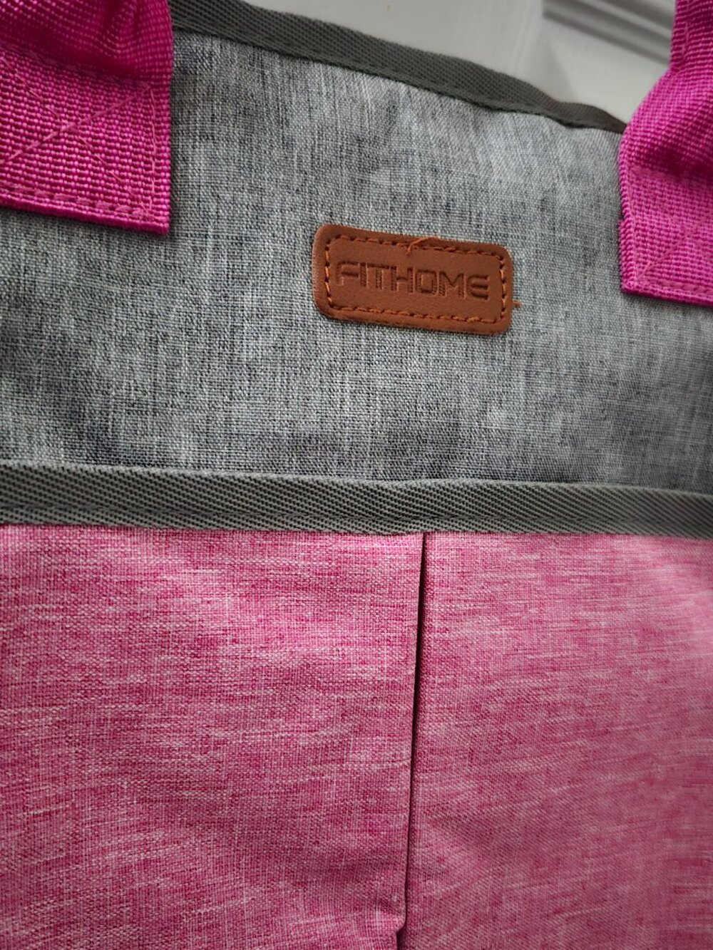 Fit home lunch bag pink and grey